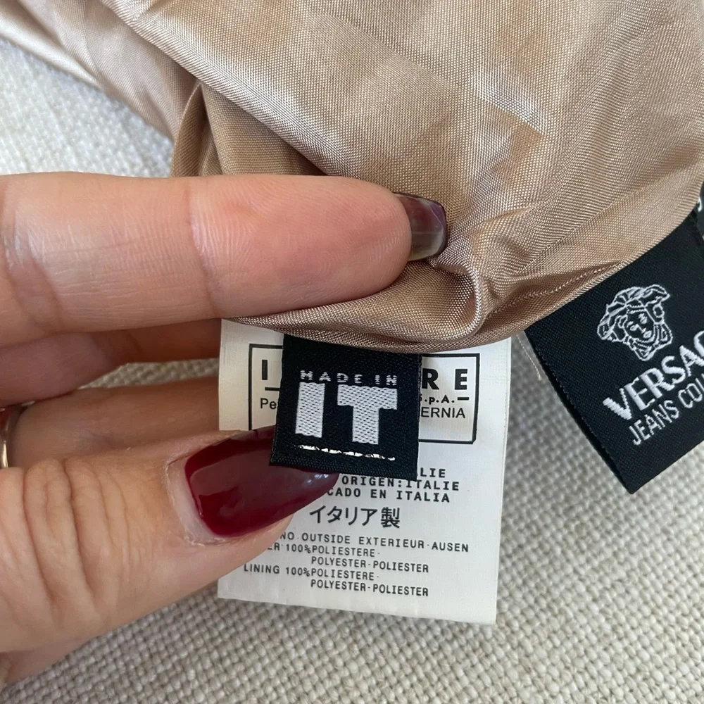 Versace jeans couture mini skirt| Versace Beige mini skirt | size small - Picture 7 of 7